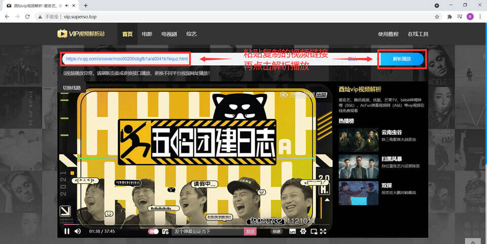 vip视频解析使用教程